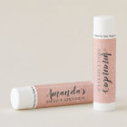Personalised Lip Balm Party Favour | Rose Gold