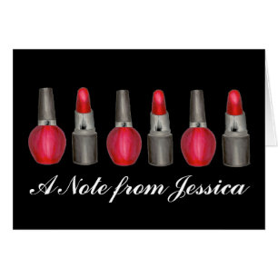 Personalised Lipstick Nail Polish Makeup Artist