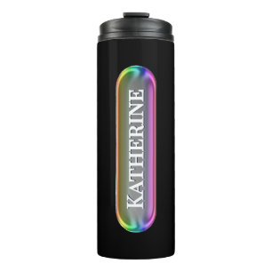 Personalised Liquid Glass Name Tumbler Custom Mo