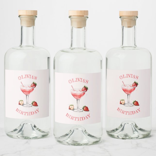 Personalised Liquor Bottle Label Cocktail Design (Bottles)
