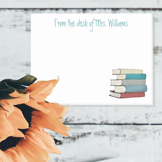 Personalised Literature Teacher & Librarian Post-it Notes (Inspiring Bookish Notes 📚🖊️)