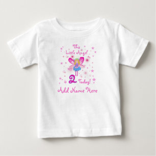 Personalised LIttle Angel 2nd Birthday Tshirt