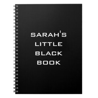 Personalised Little Black Book Notebook