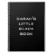 Personalised Little Black Book Notebook