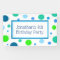 Personalised Little Boy's Blue Birthday Banner
