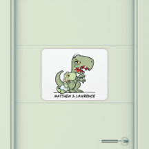 Personalised Little Brother T-Rex Dinosaur Name