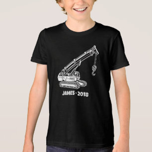 Personalised Little Crane Tri-Blend Shirt