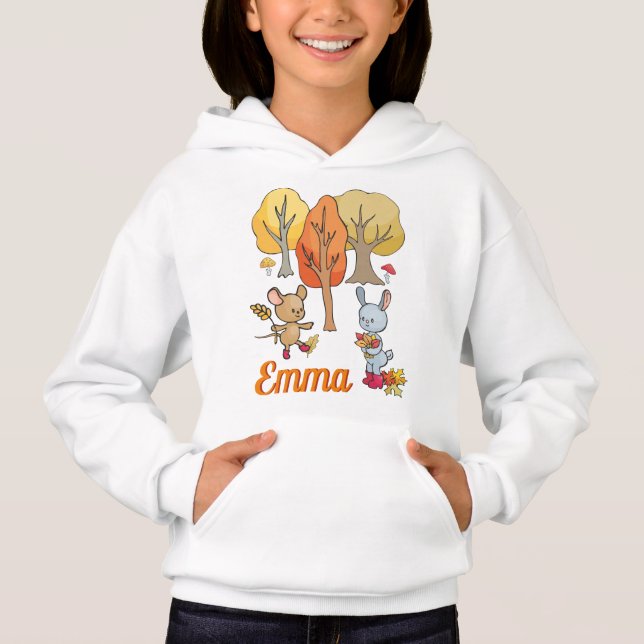 Personalised Little Critters Fall Leaves And Trees (Front)