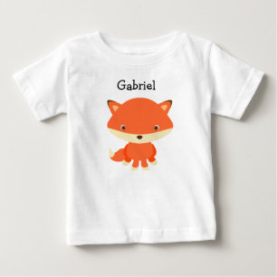 Personalised little Fox One Piece Baby Tee