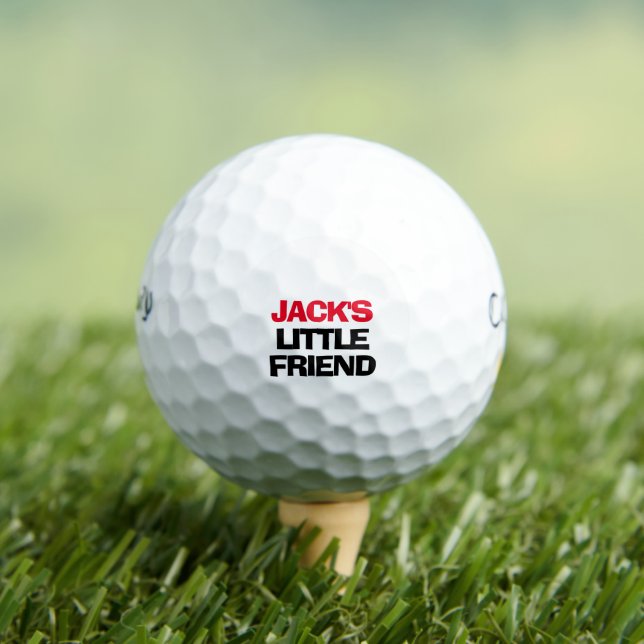 Personalised Little Friend Funny Golf Balls (Insitu Tee)