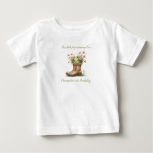 Personalised little frog Froggie 1st birthday Baby T-Shirt