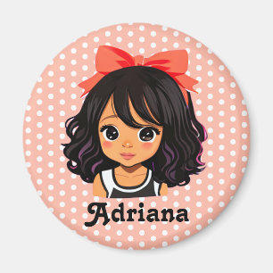 Personalised Little Girl of Colour Magnet