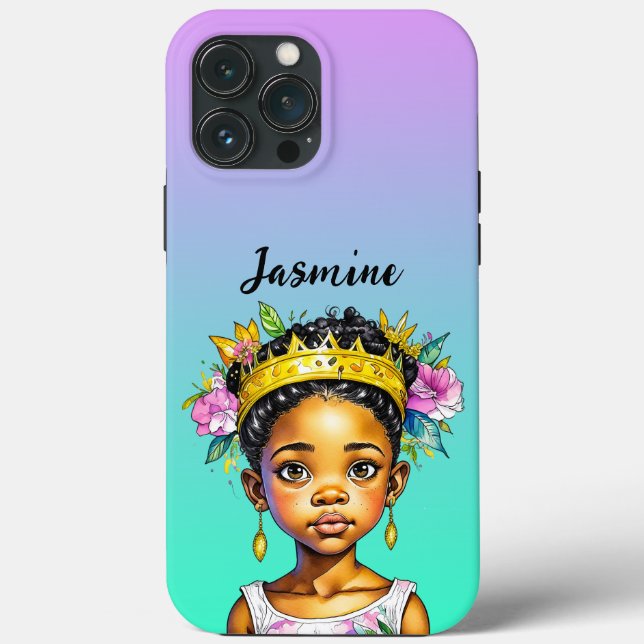 Personalised Little Girl Princess of Colour Case-Mate iPhone Case (Back)
