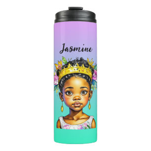 Personalised Little Girl Princess of Colour Thermal Tumbler
