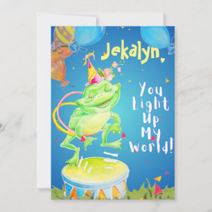 Personalised Little Girls Birthday Greeting card