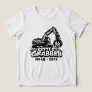 Personalised Little Grabber Monochrome Tri-Blend Shirt