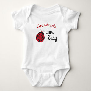 Personalised Little Lady Ladybug Baby Bodysuit