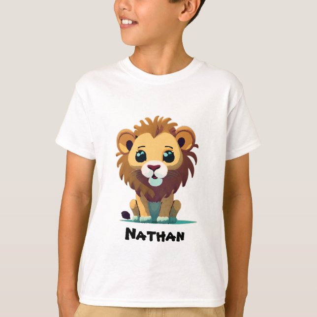 Personalised Little Lion T-Shirt (Front)