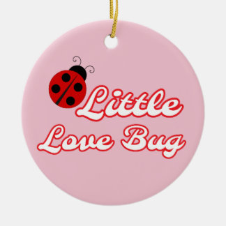 Personalised Little Love Bug Ladybug Tree Ceramic Tree Decoration