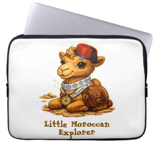 Personalised Little Moroccan Explorer Camel – Cute Laptop Sleeve