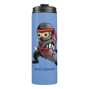 Personalised Little Ninja Warrior Thermal Tumbler