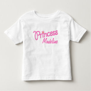 Personalised Little Princess graphic text girls Toddler T-Shirt
