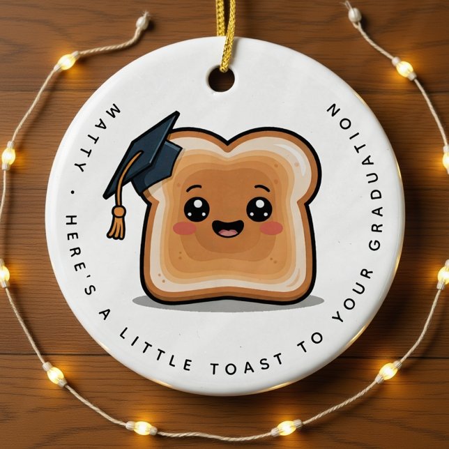 Personalised Little Toast to Your Graduation Gift Ceramic Tree Decoration (Creator Uploaded)
