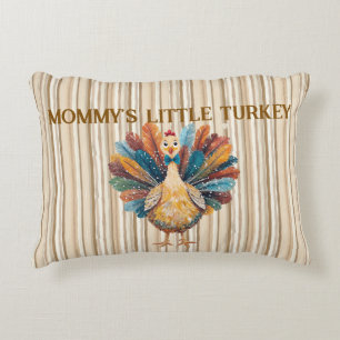 Personalised "little Turkey" design Decorative Cushion