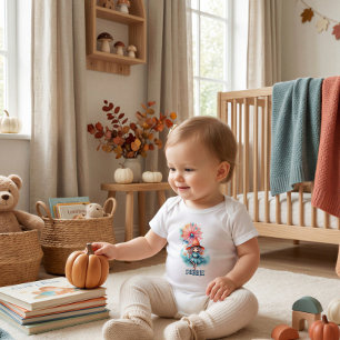 Personalised Little Witch Baby Halloween Bodysuit