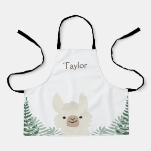 Personalised Llama Kids Apron
