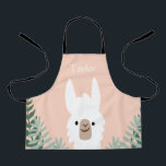 Personalised Llama Kids Apron<br><div class="desc">A cute personalised apron for kids.</div>