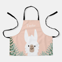 Personalised Llama Kids Apron