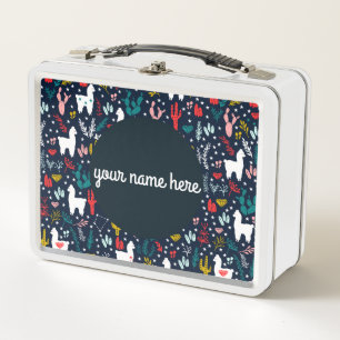 Personalised Llama Lunch Box