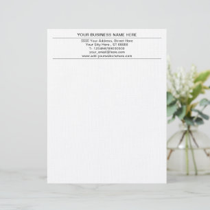 Personalised Logo Address Info Business Letterhead