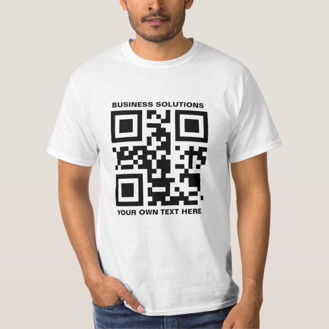 Personalised logo and QR code T-Shirt (Front)