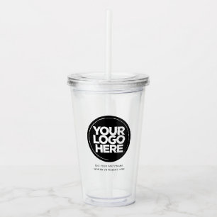 Personalised Logo and Text Acrylic Tumbler