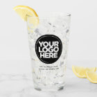Personalised Logo and Text Beer Glasses
