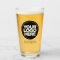 Personalised Logo and Text Beer Glasses