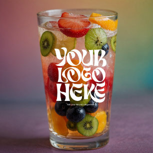 Personalised Logo and Text Beer Glasses