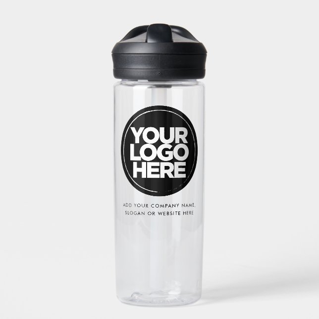 Personalised Logo and Text Business Water Bottle (Front)