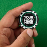 Personalised Logo and Text Cool Dark Green Poker Chips<br><div class="desc">Create your unique Personalised Logo and Text Cool Dark green and black poker chips uploading your business logo and adding your custom text. A simple and professional design will impress your guests! Surprise your guests for corporate party, weddings, nightclubs, and any kind of celebration. The poker chips template is fully...</div>