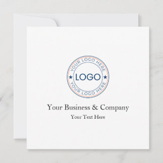 Personalised Logo and Text Invitation