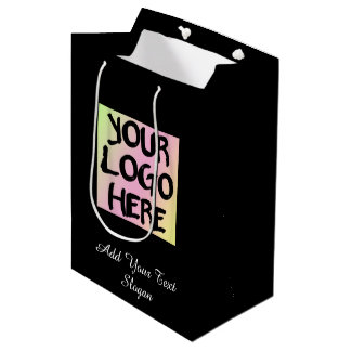 Personalised Logo and Text Paper Shopping Bag