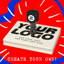 Personalised Logo and Text Professional Template Rubber Stamp