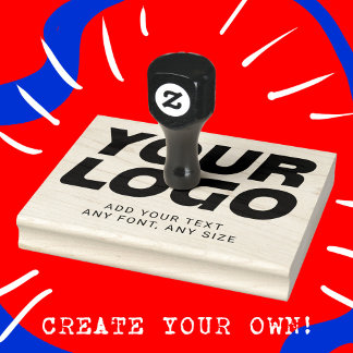 Personalised Logo and Text Professional Template Rubber Stamp