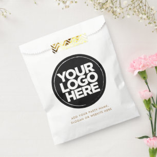 Personalised Logo and Text Simple Favour Bags