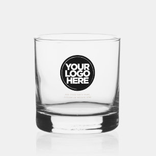 Personalised Logo and Text Whiskey Glasses