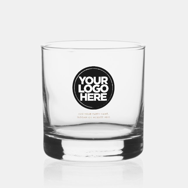 Personalised Logo and Text Whiskey Glasses (Front)