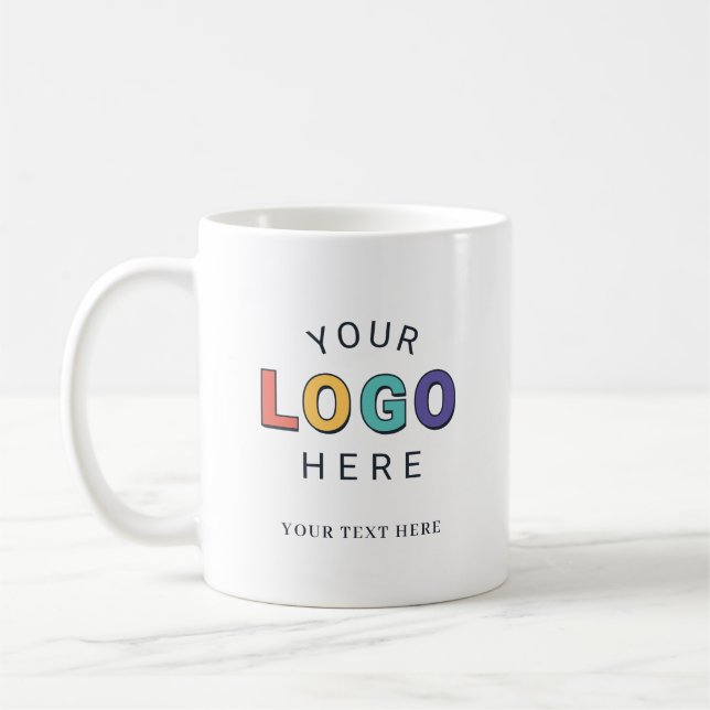 Personalised Logo Business Coffee Mug (Left)