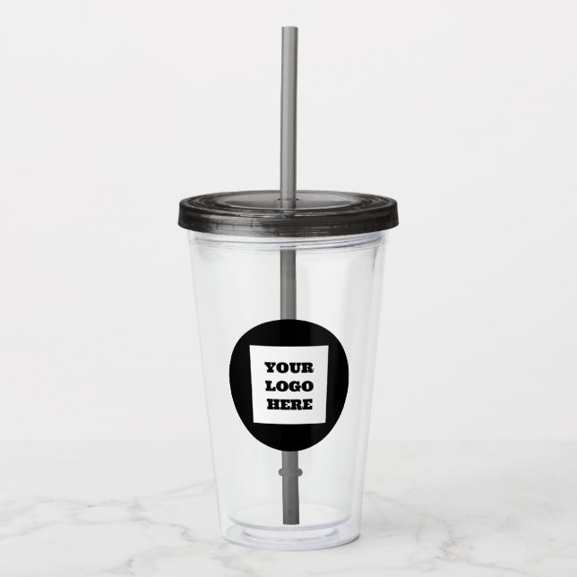 Personalised Logo Business Company Script Acrylic Tumbler (Front)